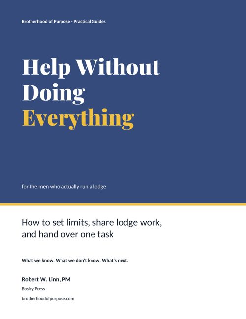 Help Without Doing Everything booklet cover