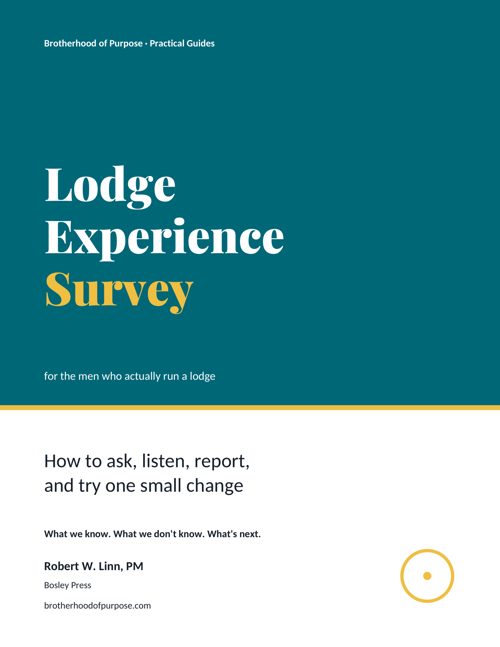 Lodge Experience Survey booklet cover