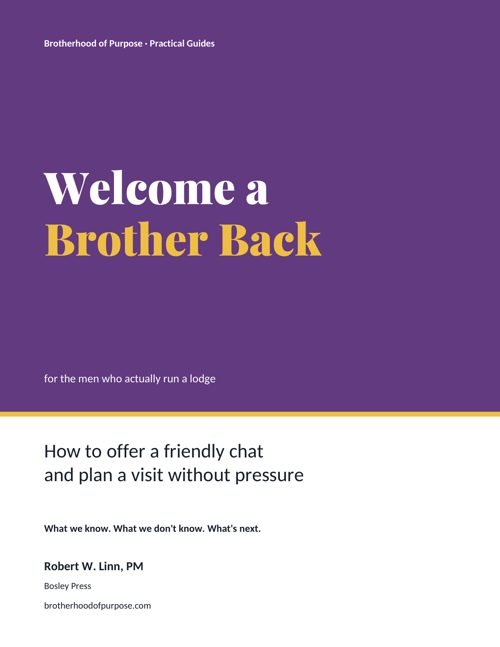 Welcome a Brother Back booklet cover